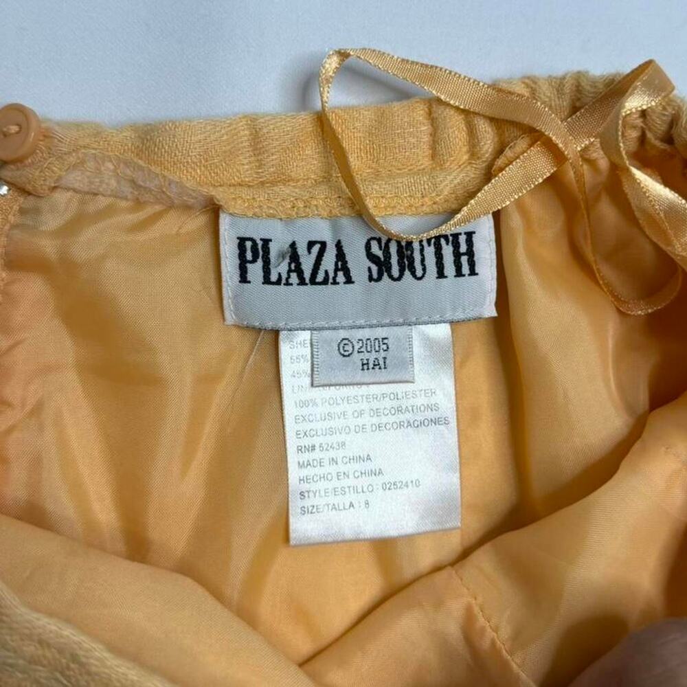 Tropical Fairy Core Orange Sequin Vintage Maxi Skirt Plaza South size Large - Picture 6 of 7